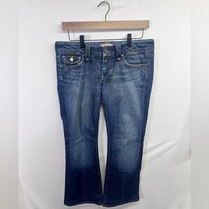 Paige Pico Low Rise Bootcut Jeans Womens 29 Waist Blue Denim stretch Cute 1784